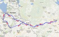 To the Baltics by car: personal experience Car route through the Baltics